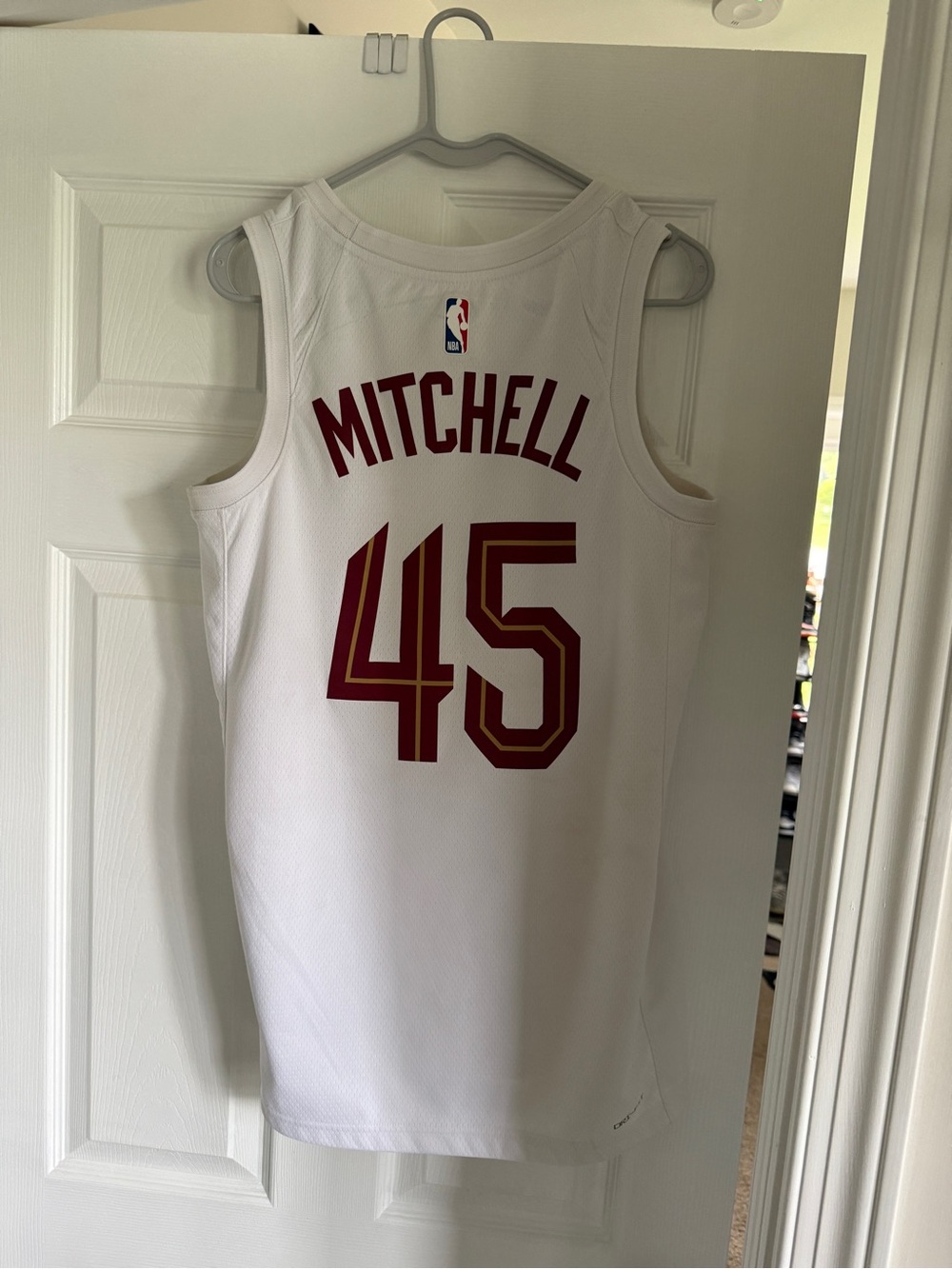 Donovan Mitchell Cavs White NBA Jersey